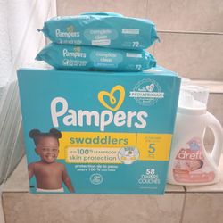 Baby Wipes Pampers Detergent 