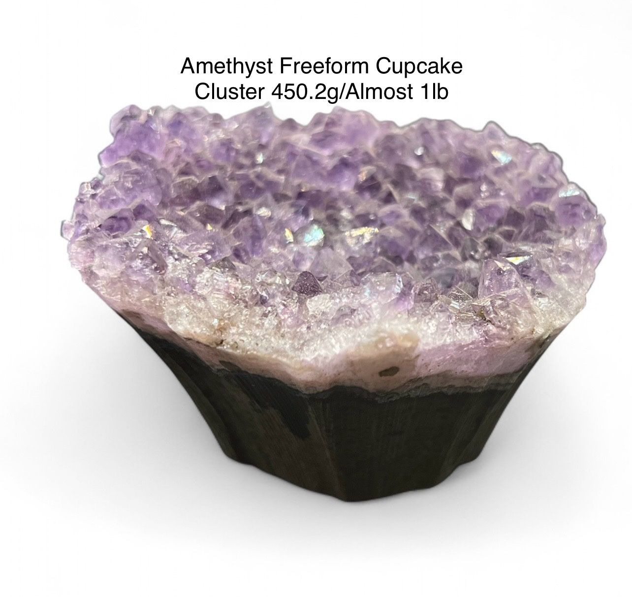 Amethyst Genuine Freeform Cupcake Crystal from Brazil 450.2g/Almost 1lb