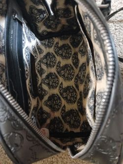 Black hardy , silver studded purse used once almost new
