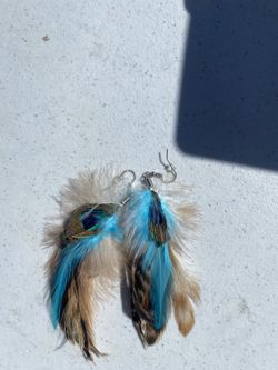 feathered earrings 