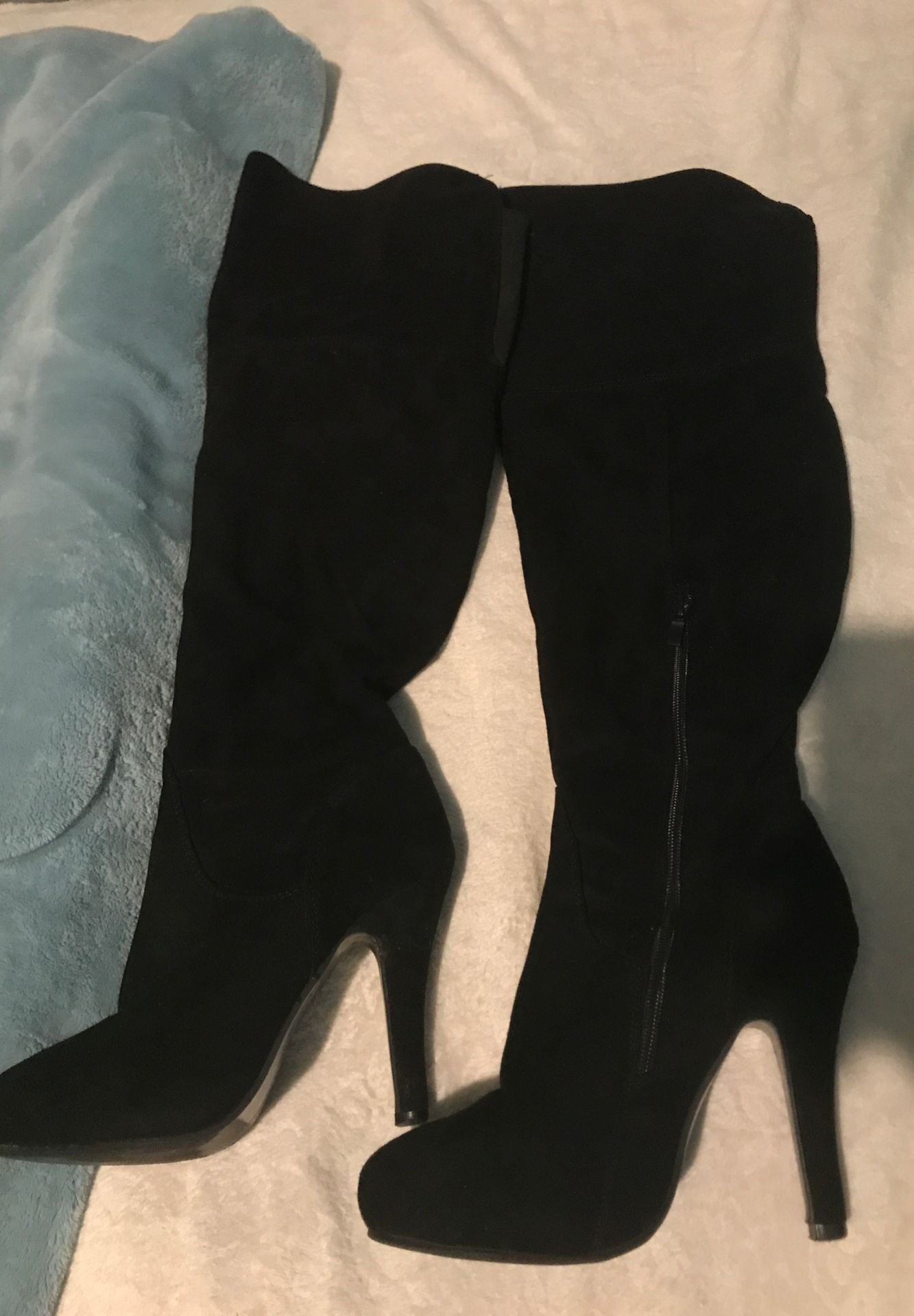 High thigh boots size 8