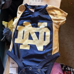 Notre Dame Onesie 3 Months 