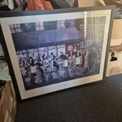 framed artwork Café de la Paix 