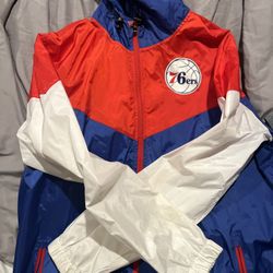 76ers Windbreaker Zip Up