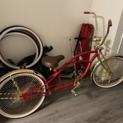 26” Lowrider  Beach Cruiser Stretched Like New