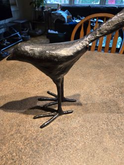 Wrought iron bird