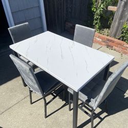Dining Kitchen Table With 4 Chairs