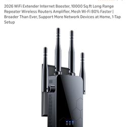 WiFi Extender Internet Booster-black