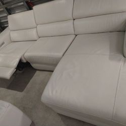 SECTIONAL GENUINE 100% ✓ LEATHER RECLINER ELECRRIC...DELIVERY SRTVICE AVAILABLE