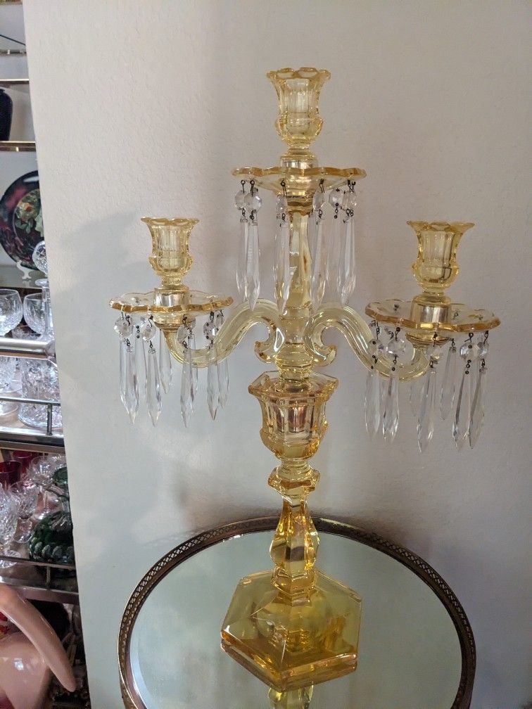 Heisey Sahara Large Candelabra