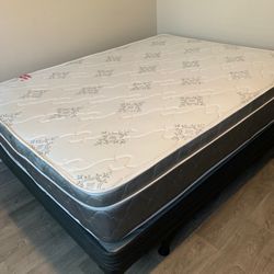 New Queen Mattress And Box Spring 2pc Bed Frame Is Not Included 