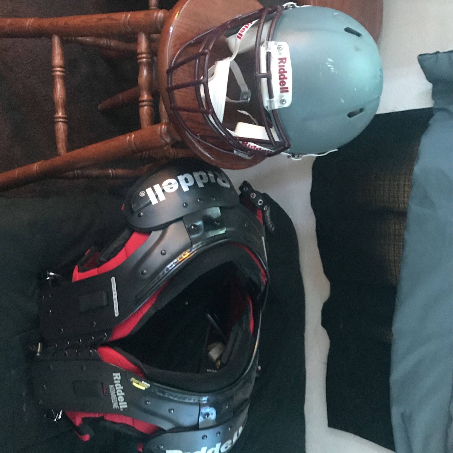 Helmet And Shoulder Pads