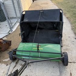 John Deere 44-in 25-cu ft Tow Lawn Sweeper
