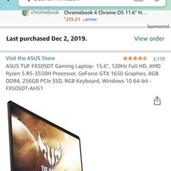 Asus TUF Gaming Laptop