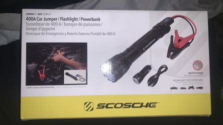 Scorched Car Jumper Flashlight and Powerbank To Charge Your Phone