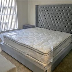 New King Size Bed With 11 Inch Promo Mattress And Free Delivery 