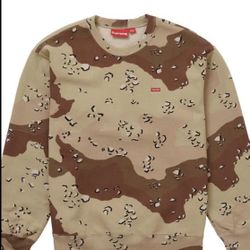 Supreme Small Box Crewneck Chocolate Chip Camo
