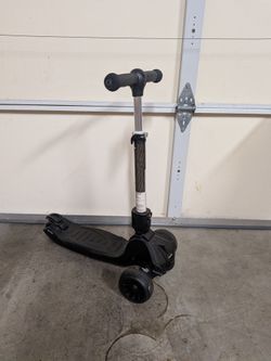 Black 3-Wheel Kids Kick Scooter