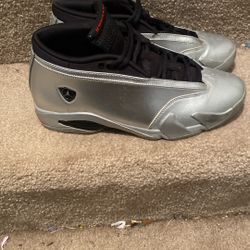 Retro 14s Size 12 Women Silver 