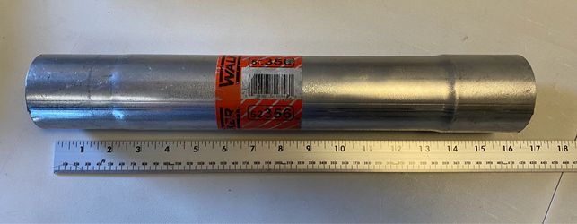 New Walker Exhaust Pipe made in USA 15.5” length 2.5” OD