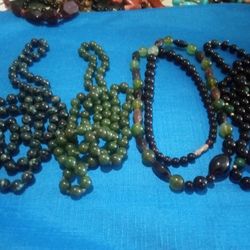 Precious Stones Beads Necklaces 