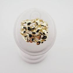 14k gold nugget ring