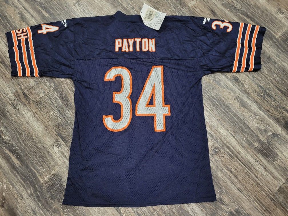 New W/ Tag Vintage Walter Payton Chicago Bears Jersey Sz M Men Reebok Throwback