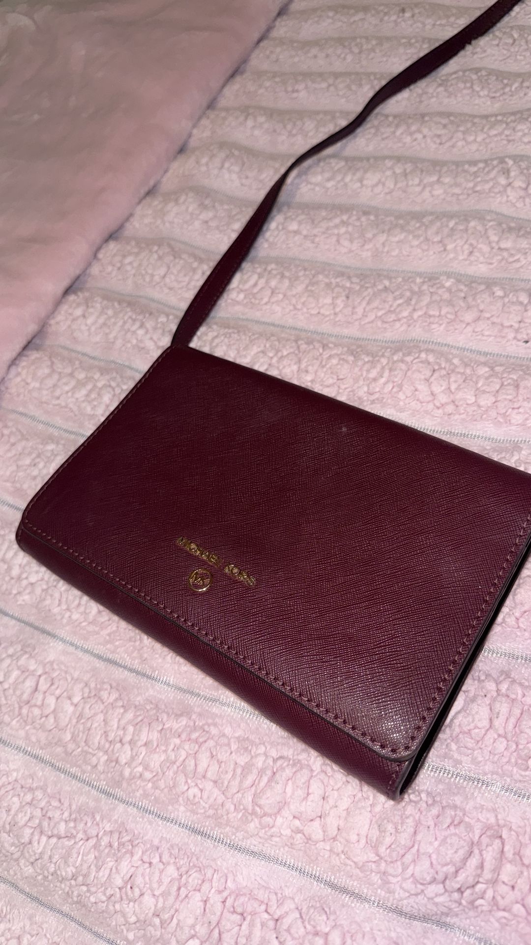 Burgundy Michael Kors Purse