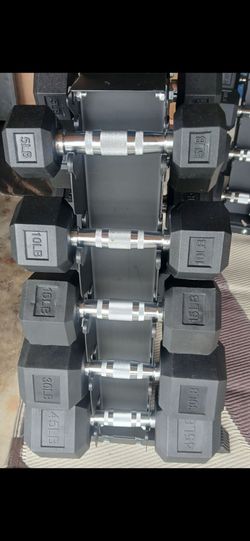 Weights Rubber & rack new