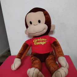 Large Curios George Monkey Plush 20 Inches By KELLYTOY 