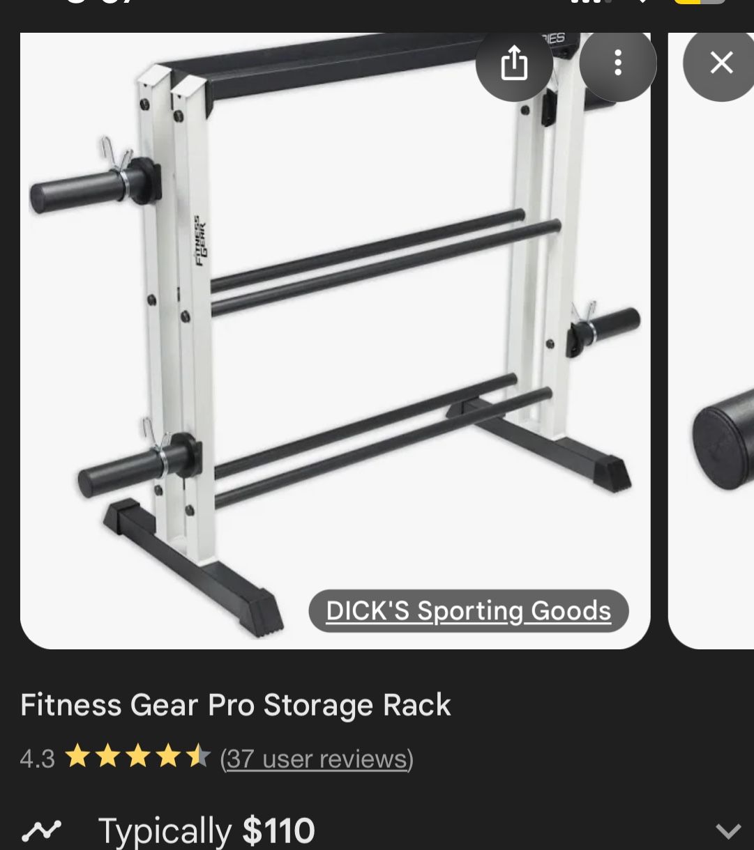Weight Storage Rack