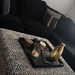 Sectional and ottoman
