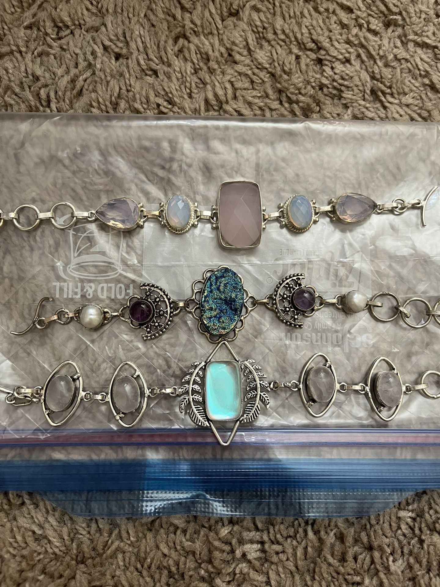 Sterling Silver Real Gemestone All For 100$ Or 40$ Each 