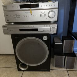 Surround Sound System With Receiver and Speakers 
