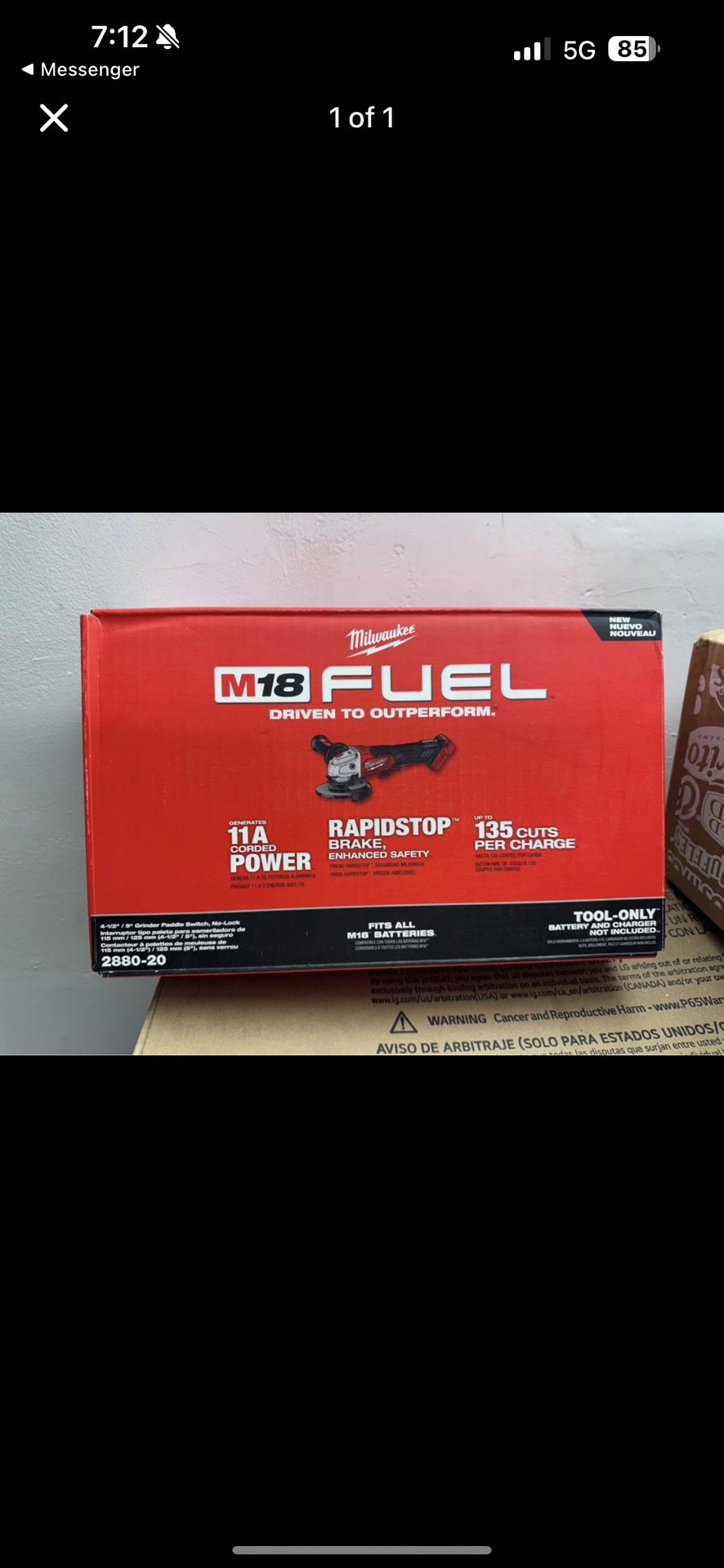 Milwaukee M18 FUEL Angle Grinder