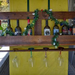 Handcrafted Rustic Wine Rack stained and sealed; Free delivery within EP /Las  Cruces area