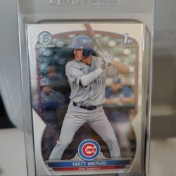 MATT MERVIS ROOKIE AND 1ST BOWMAN BASEBALL CARD COLLECTION!!