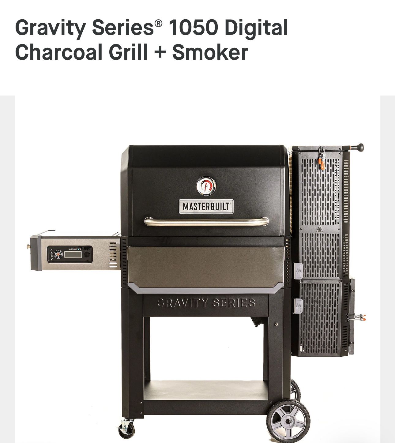 🔥 FOR SALE: Masterbuilt Smoker/Grill Combo – App Controlled – $650 OBO