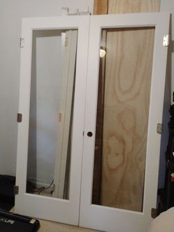 French double glass door