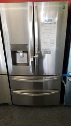 New scratch and dent Kenmore elite 4 door fridge stainless steel 1 year warranty