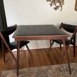 Vintage Card Table And Chairs Folding Stakmore 