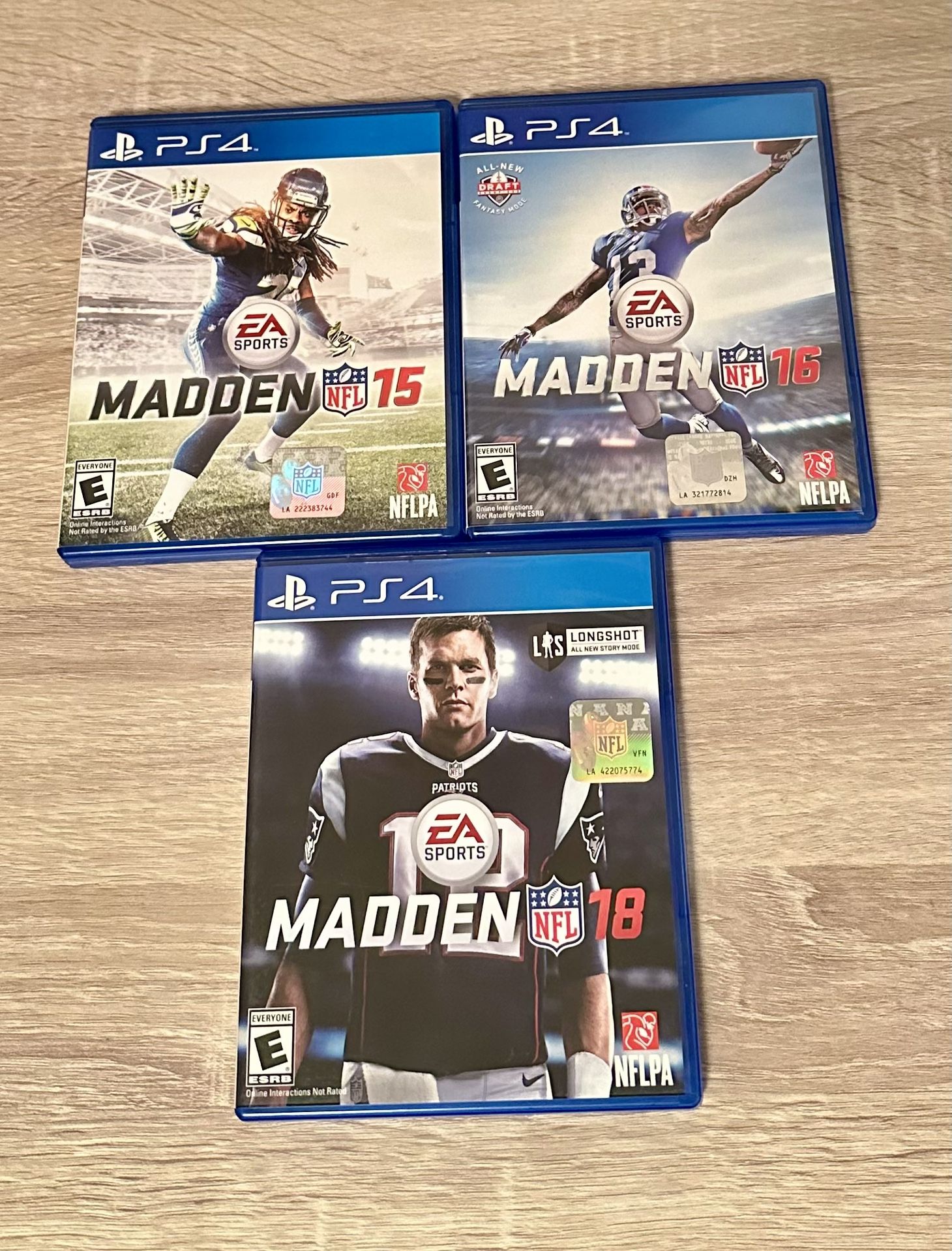 PS4 EA SPORTS MADDEN NFL Lot (6 Games)