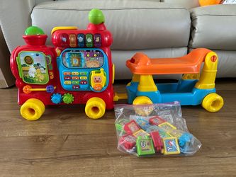 VTech Sit-to-Stand Ultimate Alphabet Train, Red