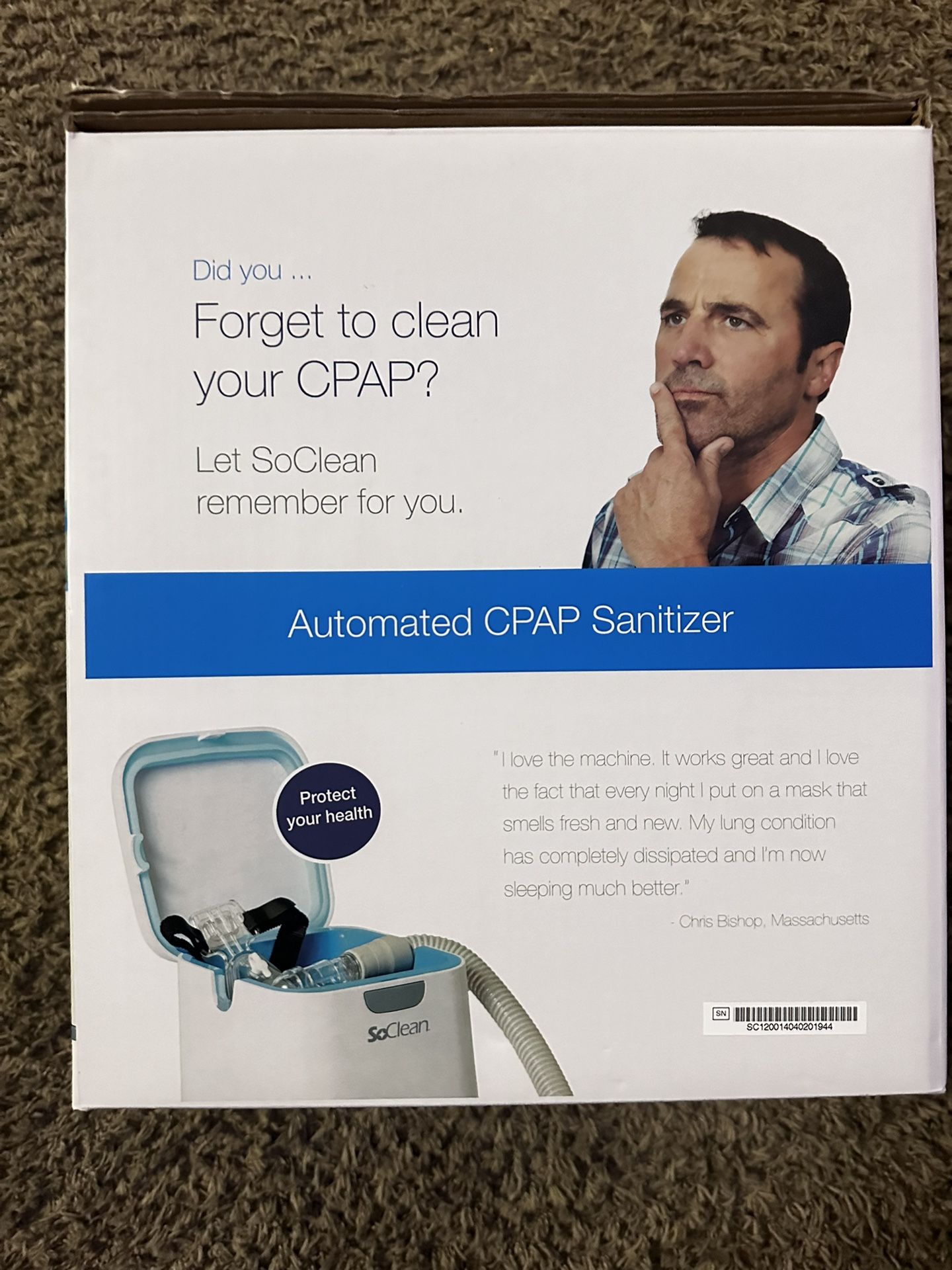 SoClean 2 CPAP Automated CPCP Sanitizer