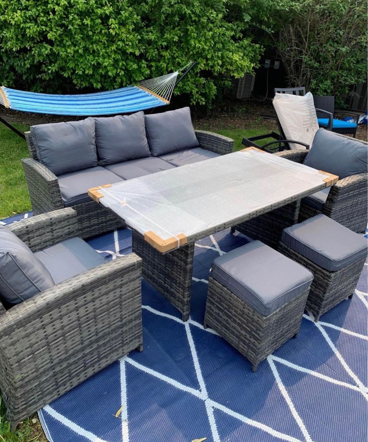 6 Piece Outdoor Dinning Table Patio Set *New In Box*