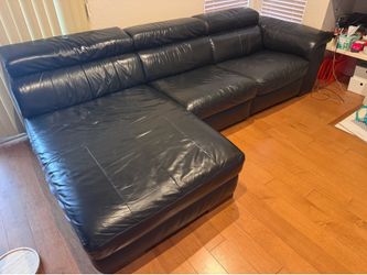 genuine leather sofa