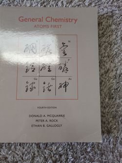 General Chemistry Atoms First 4th Edition