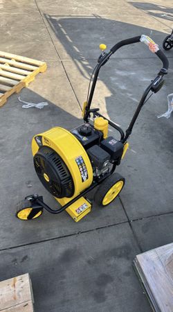 Champion Power Equipment 160 MPH 1300 CFM 224cc Walk-Behind Gas Leaf Blower with Swivel Front Wheel and 90° Flow Diverter