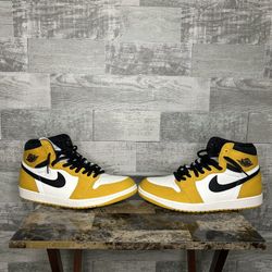 Size 11.5 - Air Jordan 1 Retro OG High Yellow Ochre USED