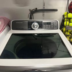 Samsung washer with stainless steel drum